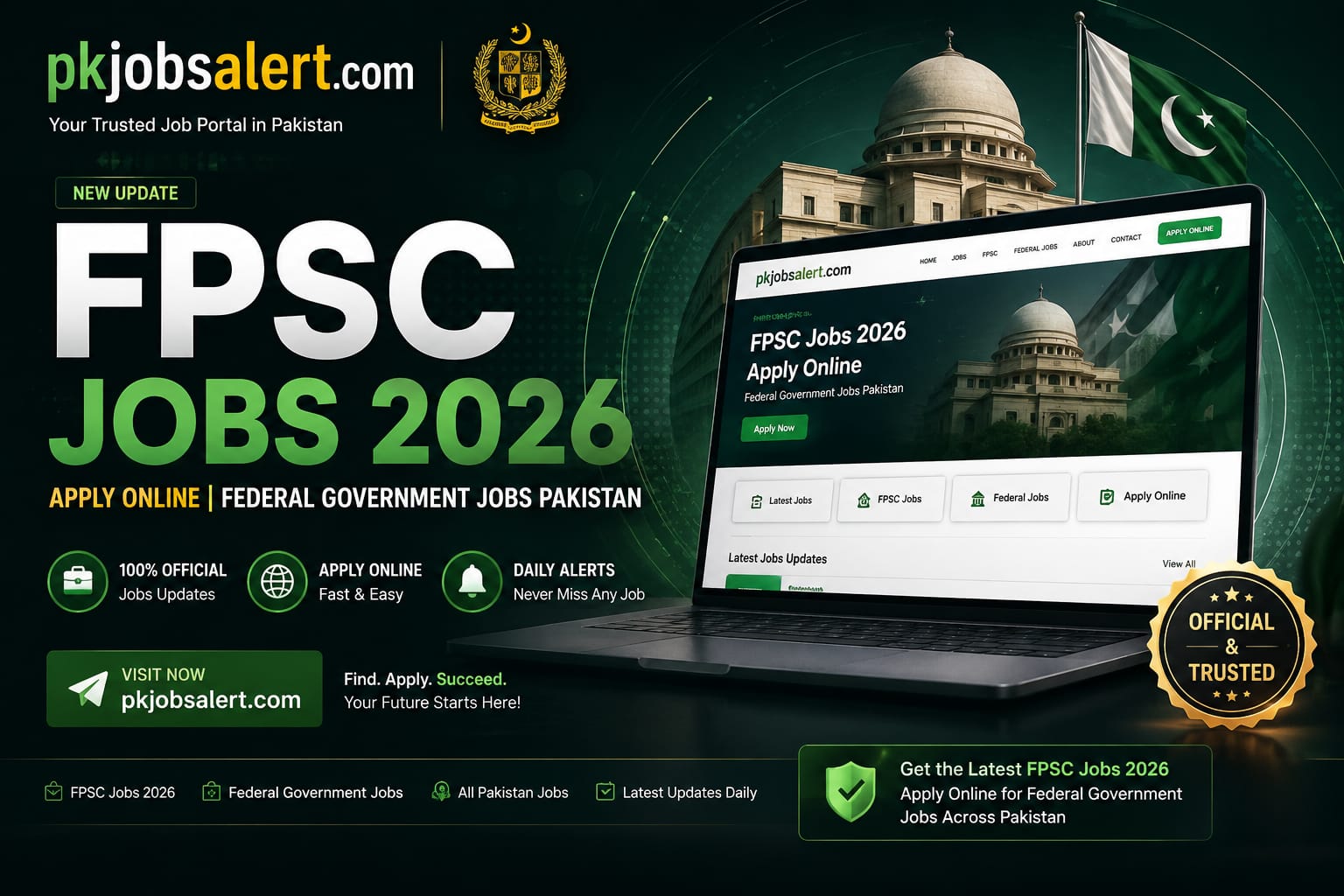 FPSC Jobs 2026 – Federal Public Service Commission Pakistan